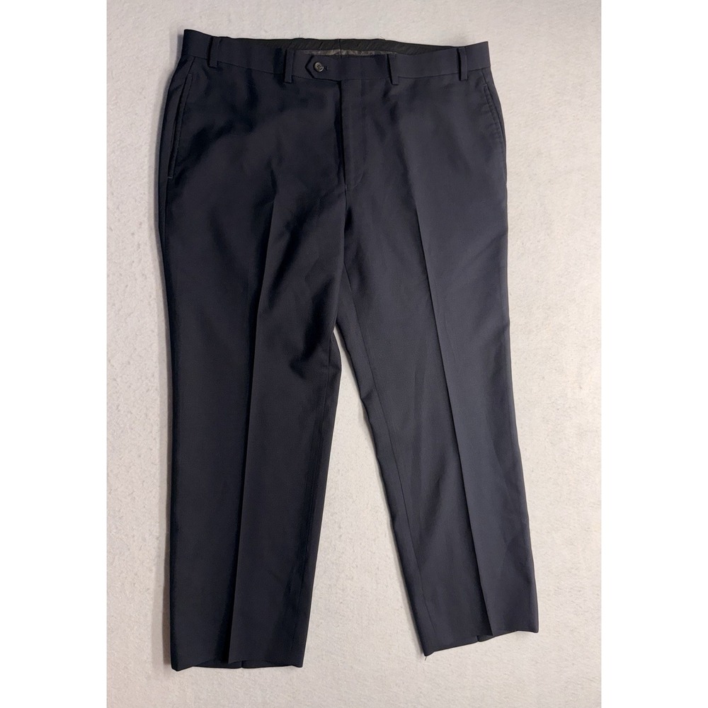 Lauren Ralph Lauren Total Comfort Blue Dress Pants Trousers Mens 36x30 Wool